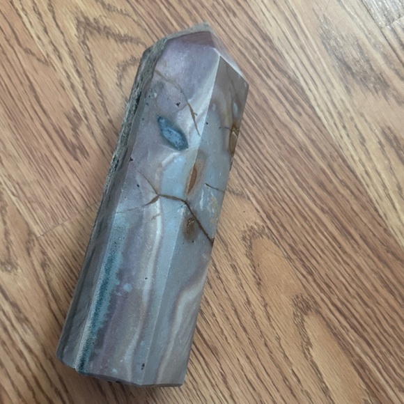 Polished Ocean Jasper Crystal Tower - Picture 5 of 7